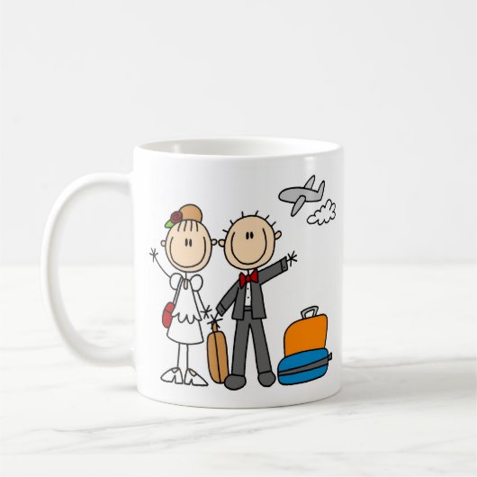 Flitterwochen-Zeit für die Braut-und Kaffeetasse (Links)