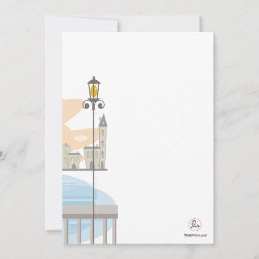 Flitterwocheneinladung Einladung (Rückseite)