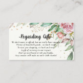 Flitterwochenfonds anstelle von Geschenkkarten Begleitkarte (Vorderseite)