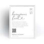 Flitterwochenfonds QR Code Wedding Poster