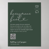 Flitterwochenfonds QR Code Wedding Poster (Vorne)