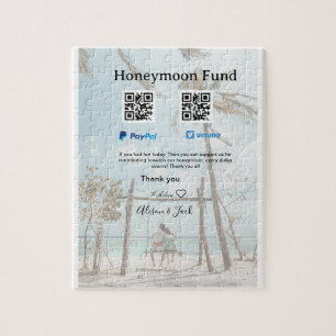 Flitterwochenfonds Venmo PayPal-Spende Q R Paar Puzzle