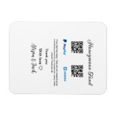 Flitterwochenfonds venomo paypal donation Q R paar Magnet (Horizontal)