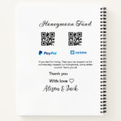 Flitterwochenfonds venomo paypal donation Q R paar Notizblock (Rückseite)