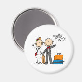 Flitterwochenzeit für die Braut und den Groom Magn Magnet (Vorderseite/Rückseite)