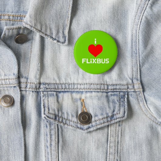 Flixbus-Abzeichen Button (Beispiel)