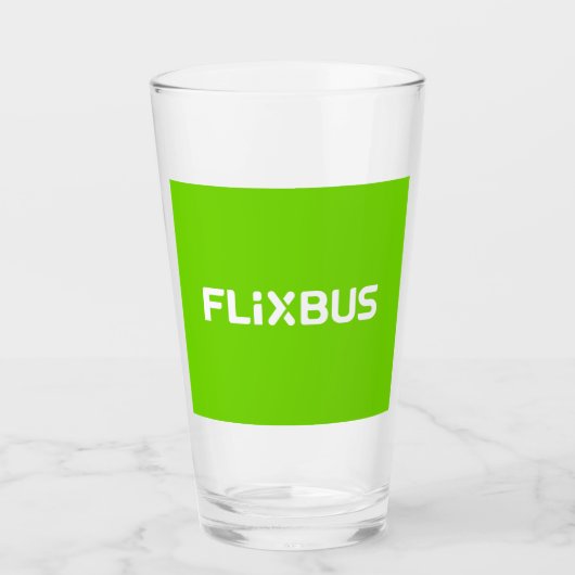 Flixbus Glass Cup Glas (Vorderseite)