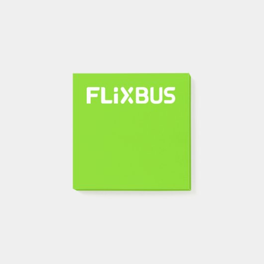 Flixbus-Kommentare Post-it Klebezettel (Vorderseite)