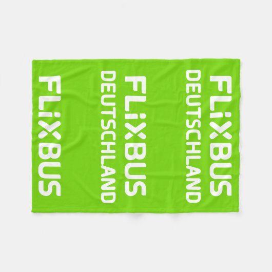 Flixbus Throw Blanket Fleecedecke (Vorderseite (Horizontal))