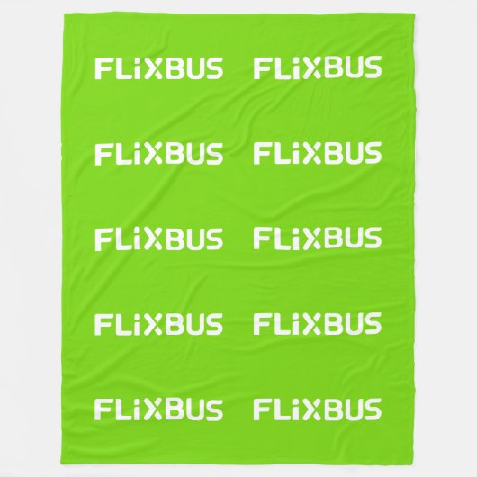 Flixbus Throw Blanket Fleecedecke (Vorderseite)
