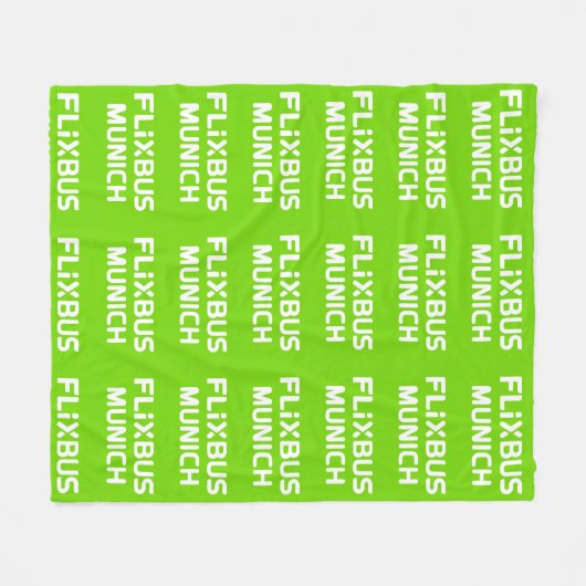 Flixbus Throw Blanket Fleecedecke (Vorderseite (Horizontal))