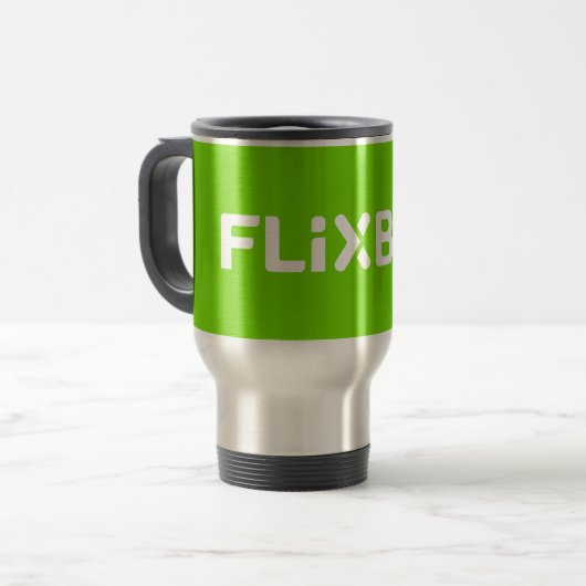 Flixbus Travel Mug Reisebecher (Vorderseite Links)