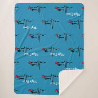 Fllight Nurse QRS & Helicopter Blue Sherpadecke