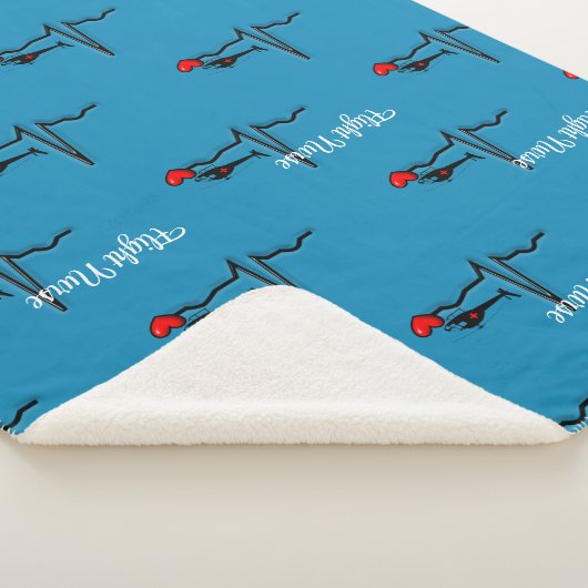 Fllight Nurse QRS & Helicopter Blue Sherpadecke (3/4)