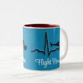 Fllight Nurse QRS & Helicopter Blue Zweifarbige Tasse (VorderseiteRechts)