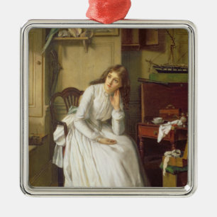 Flo Dombey in Kapitän Cuttles Parlour Silbernes Ornament