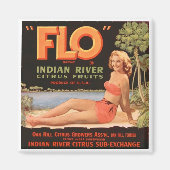 "Flo" Indian River Fruit Magnet (Vorne)