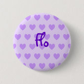 Flo Lila Button (Vorderseite)