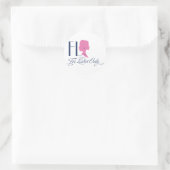 FLO-Logo Runder Aufkleber (Tasche)