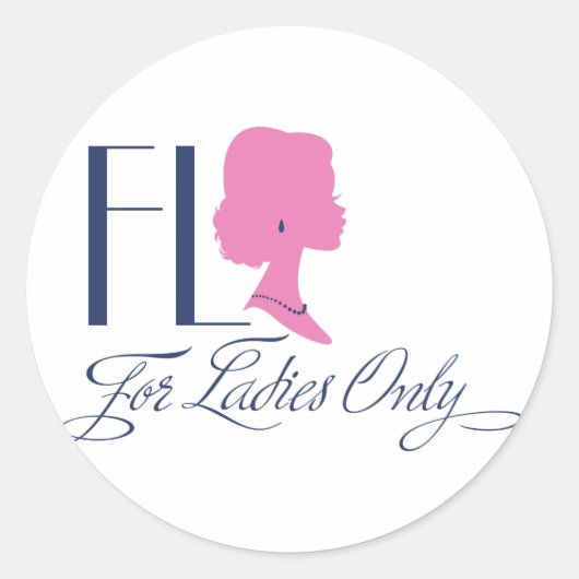 FLO-Logo Runder Aufkleber (Vorderseite)