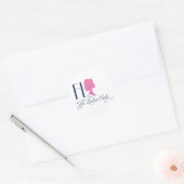FLO-Logo Runder Aufkleber (Umschlag)