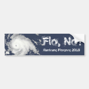 Flo, Nein! Hurrikan Florence 2018 Autoaufkleber