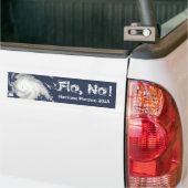 Flo, nein! Hurrikan Florenz 2018 Autoaufkleber (Auf Lkw)