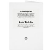 Floal Funeral Program Template (Hinten)