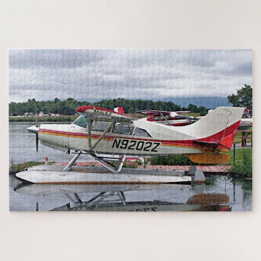 Float Flugzeug 12, Lake Hood, Anchorage, Alaska, U Puzzle (Horizontal)