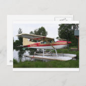Float Flugzeug 3, Lake Hood, Anchorage, Alaska, US Postkarte (Vorne/Hinten)