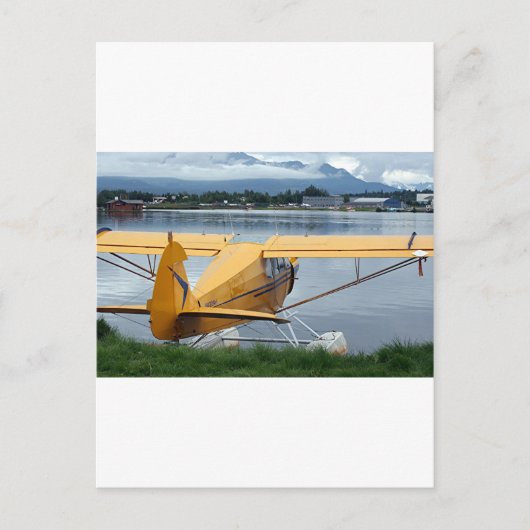 Float Flugzeug 6, Lake Hood, Anchorage, Alaska, US Postkarte (Vorderseite)