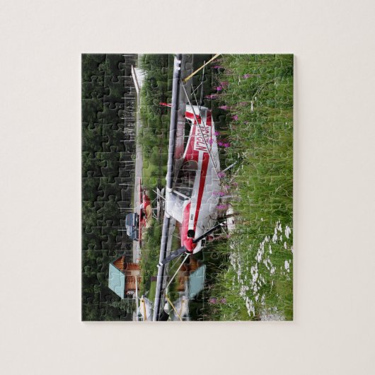 Float Flugzeug unter den Blume, Alaska Puzzle (Vertikal)
