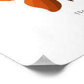 Float Hope Retro Rainbow Butterfly 12x12 Poster (Ecke)