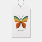 Float Hope Retro Regenbogen Schmetterling Geschenk Geschenkanhänger (Vorderseite)