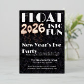 Float into Fun New Year’s Eve Invitation Folieneinladung (Stehend vorne)