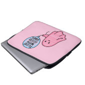 Float mit guten Vibes niedliches Bootdesign Laptopschutzhülle (Vorne Knopf)