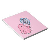 Float mit guten Vibes niedliches Bootdesign Notizblock (angewinkelt)