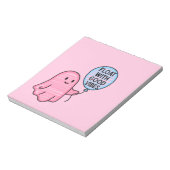 Float mit guten Vibes niedliches Bootdesign Notizblock (Rotiert)