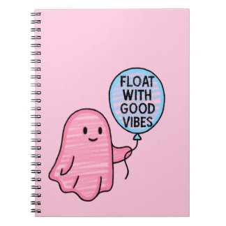 Float mit guten Vibes niedliches Bootdesign Notizblock