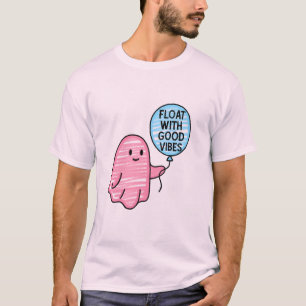 Float mit guten Vibes niedliches Bootdesign T-Shirt