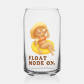 Float-Modus aktiviert: Sommer-Katze-Zitrone-Poolpa Dosenglas (Vorderseite)