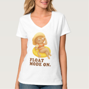 Float-Modus aktiviert: Sommerkatze-Limonaden-Poolp T-Shirt