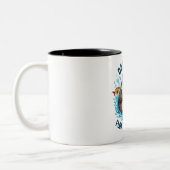 Float & Protect - Otter Vater Funny Zweifarbige Tasse (Links)