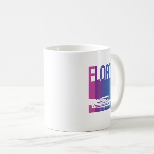 Float-Tasse für Pontoon Boat Eigner Kaffeetasse (VorderseiteRechts)