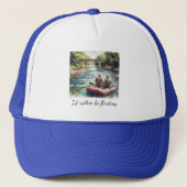 Float Trip Adventure Blue Trucker Hat Truckerkappe (Vorderseite)