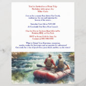 Float Trip Birthday Adventure Flyer (Vorne)