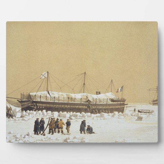 Floatbatterie La Tonnante im Eis vor Kil Fotoplatte (Vorderseite)