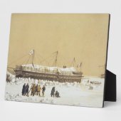 Floatbatterie La Tonnante im Eis vor Kil Fotoplatte (Seite)