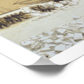 Floatbatterie La Tonnante im Eis vor Kil Poster (Ecke)
