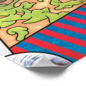 Floater - Abstrakte surrealistische Kunst der Vapo Poster (Ecke)